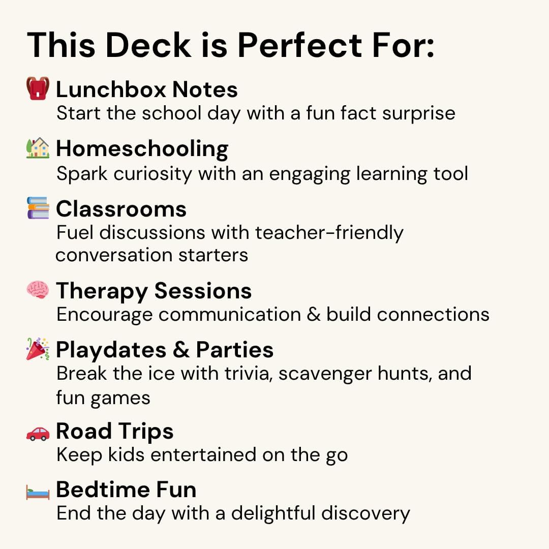 Animal Fun Fact Cards – 200 Screen-Free, Curiosity-Boosting Cards for Kids (Ages 5+)